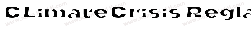 CLimateCrisis Reglar字体字体转换